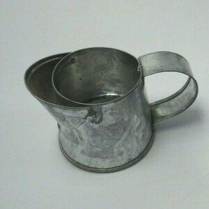 Miniature tin Watering Can Fairy Garden Barn Yard Creamer Milk Pail Water Bucket